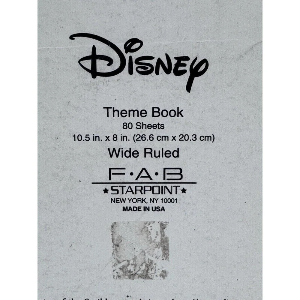 Vintage Pirates of the Caribbean Disney Spiral Notebook Captain Jack Sparrow
